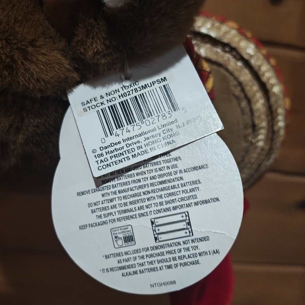 Turkey In The Straw Animatronic Hop And Bop Sings Gobbles Plush Thanksgiving E52 - Picture 7 of 7